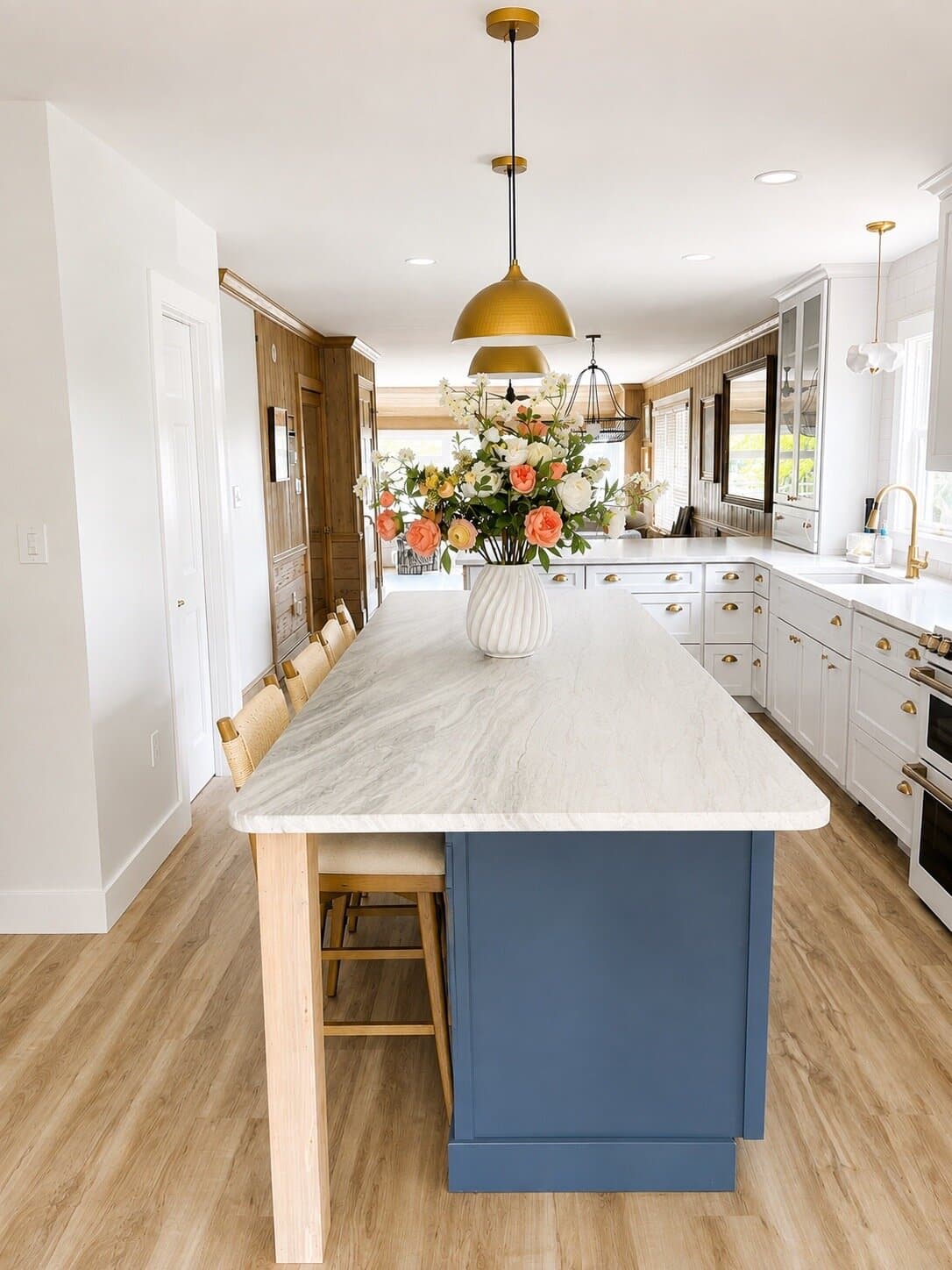 A recently completed kitchen remodel by Journey Construction